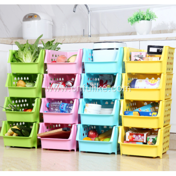 Premium Quality Stackable Plastic Baskets for Kitchen